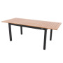 Hliníkový stôl rozkladací EXPERT WOOD 220/280x100 cm (antracit)