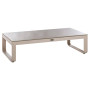 Hliníkový stolík MINNESOTA 120x60 cm (sivá)
