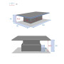 Ratanový stôl jedálenský/odkladací BORNEO LUXURY 150 x 80 cm (hnedá)