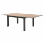 Hliníkový stôl VERMONT 160/254 cm (šedo-hnedý)