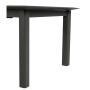 Hliníkový stôl VERMONT 160/254 cm (antracit / sivá)