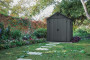 Záhradný domček plocha 190 x 182 cm (sivý)