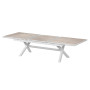 Hliníkový stôl BERGAMO II. 250/330 cm (biela)