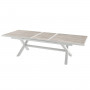 Hliníkový stôl BERGAMO I. 220/279 cm (biela)
