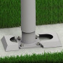Stĺpik pre povrchové osadenie 135 cm (sivá kremeň metalíza)