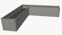 Truhlík Belvedere MINI L 45 cm (sivá kremeň metalíza)