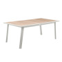 Hliníkový stôl NOVARA 220/314 cm (biela)