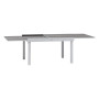 Hliníkový stôl VALENCIA 135/270 cm (biela)
