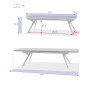 Hliníkový stôl SAN DIEGO 299x100 cm (sivá)