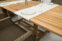 Záhradný obdĺžnikový stôl MONTANA 160/210 x 90 cm (teak) POŠKODENÝ