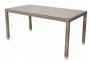 Záhradný ratanový stôl NAPOLI 160x80 cm (sivo-béžová)