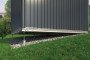 Záhradný domček BIOHORT Highline H1 duo 275 × 155 cm (sivá kremeň metalíza)